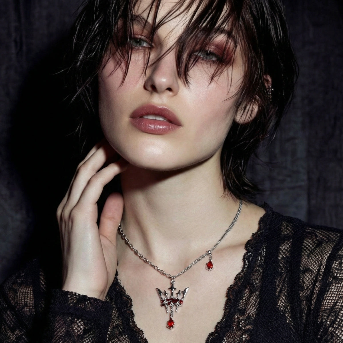 Royal Crown Statement Necklace