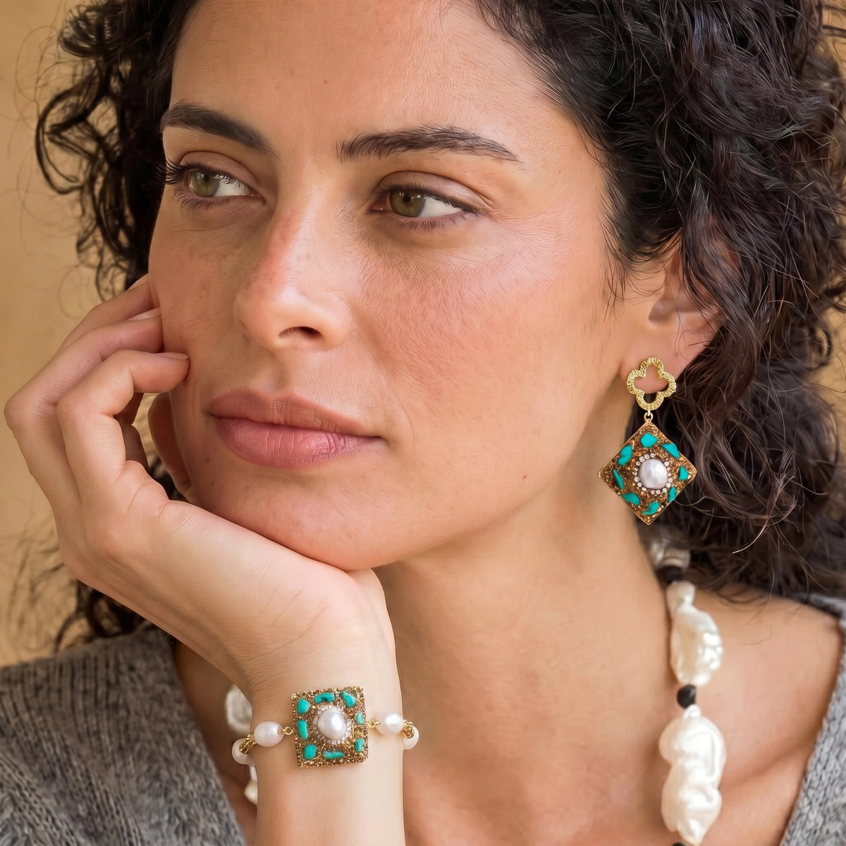 Moroccan Dreams Drop Earrings — view 4