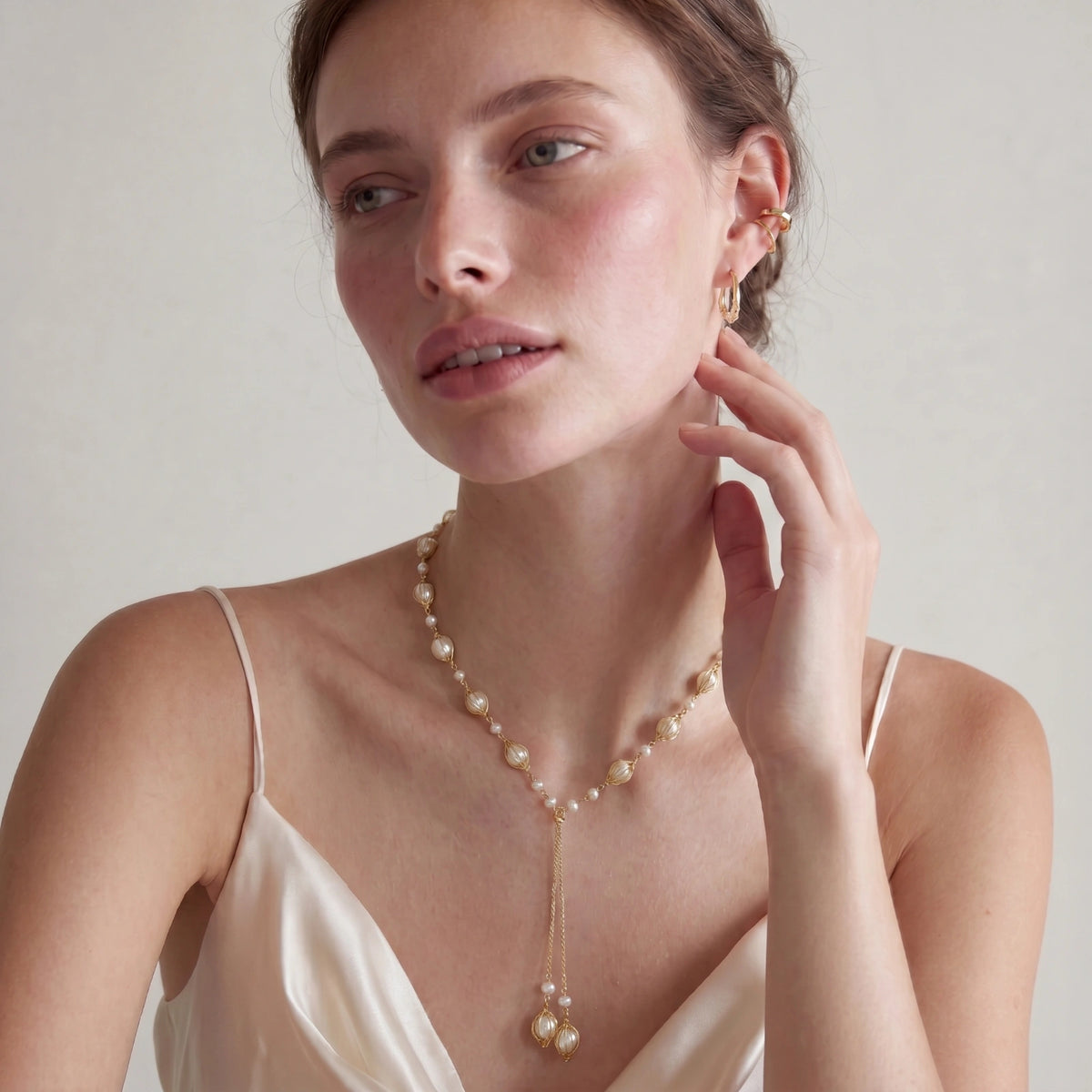 Golden Pearl Lariat — view 3