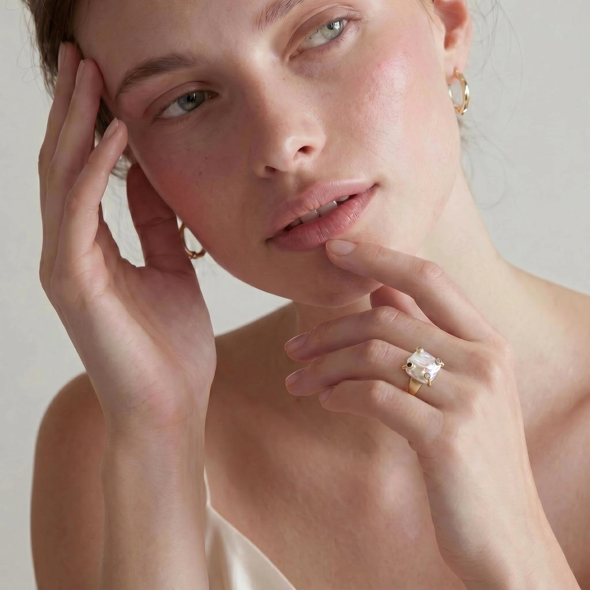 Baroque Pearl Statement Ring — view 4