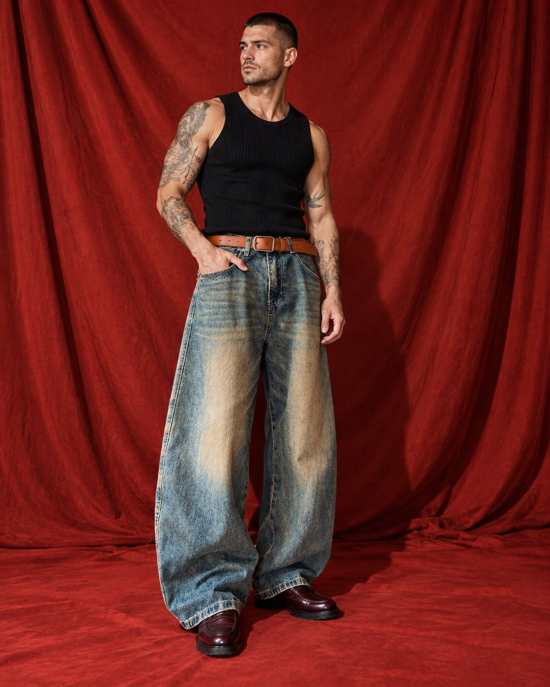 MACHETE Wide-Leg Jeans